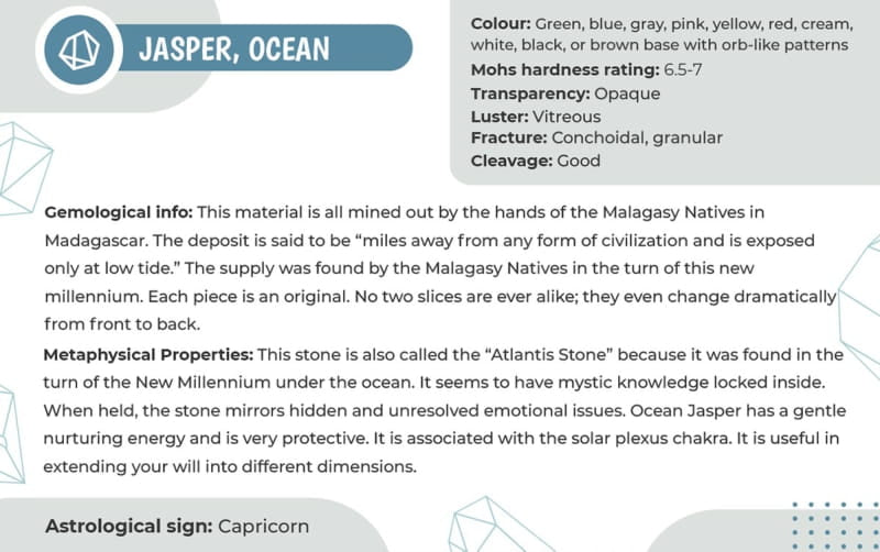 Ocean Jasper heart Bracelet