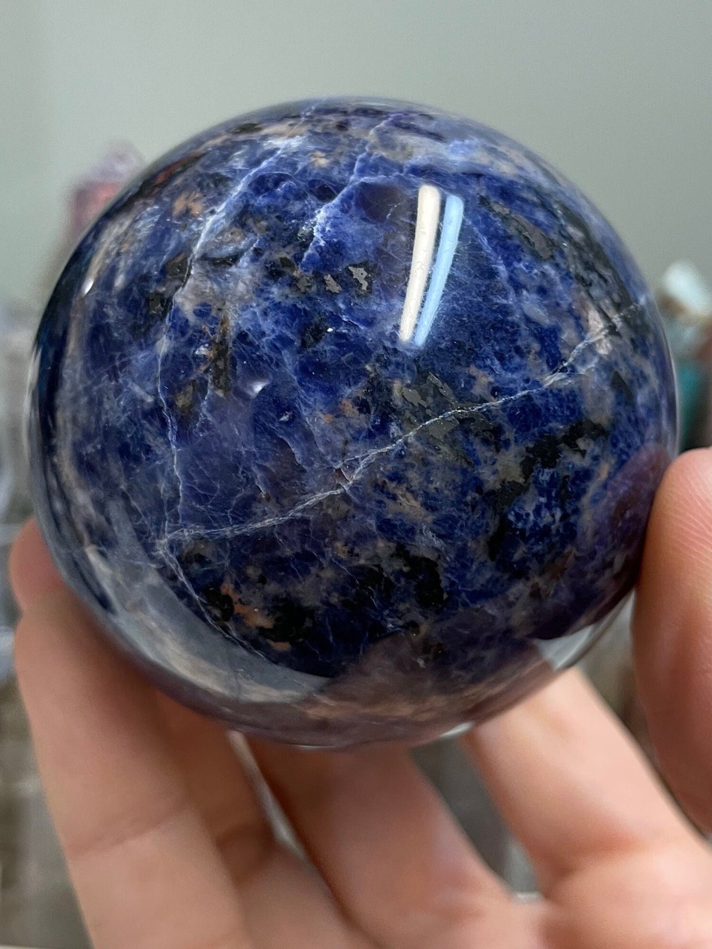 Sodalite Sunstone Sphere